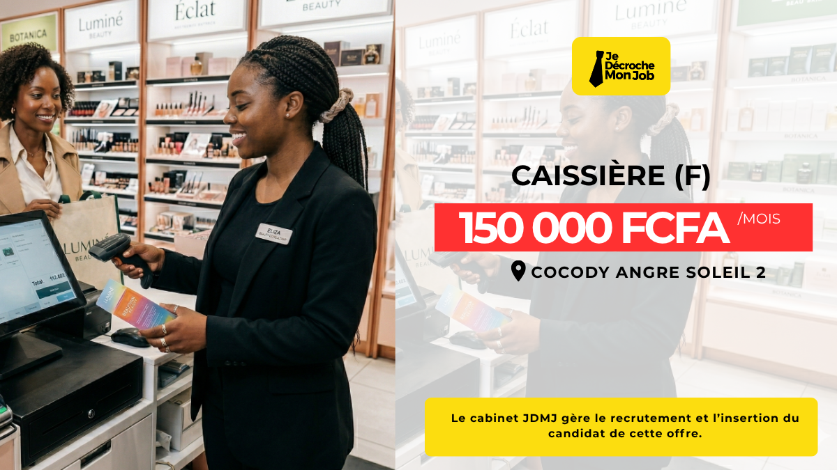 CAISSIÈRE (DOMAINE COSMÉTIQUE)